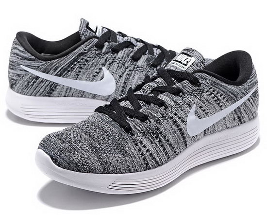 Mens Nike Lunarepic Low Flyknit Grey Black White 40-45 Outlet Online